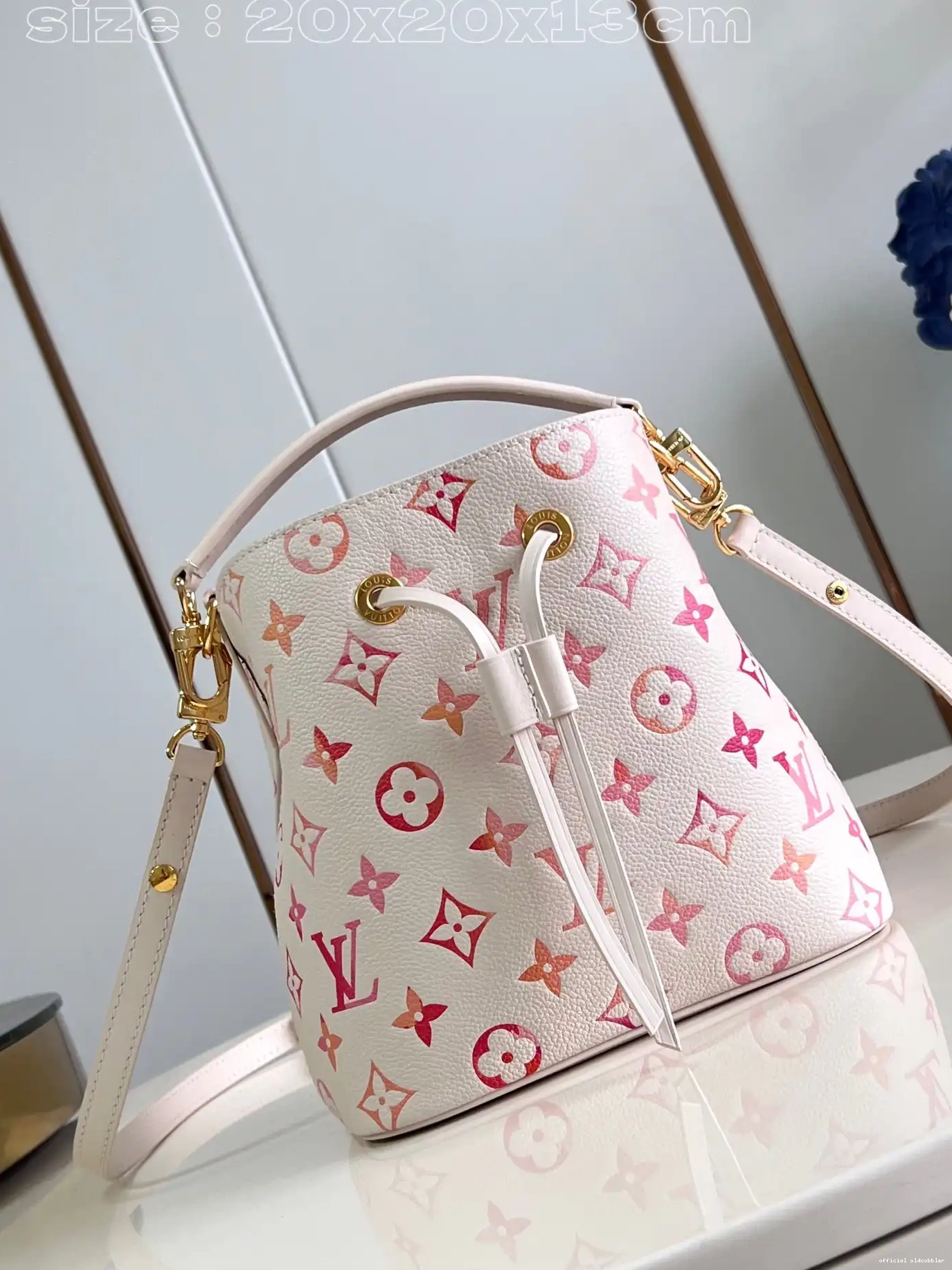 Official oldcobbler VUITTON BB-20*20*13cm LOUIS NÉONOÉ 0629